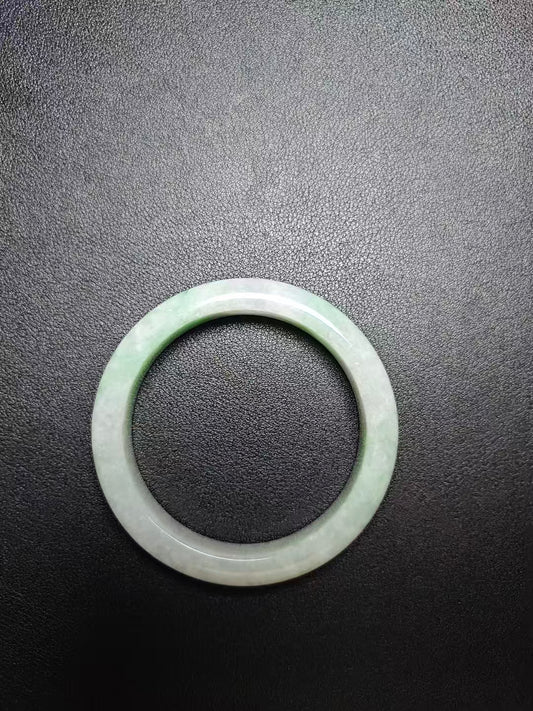 Natural Type A Burmese Jadeite Bangle | Floating Green | NGTC Certified | Direct from Sihui