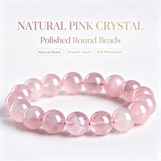 Soft Love Rose Quartz Bracelet — 12mm