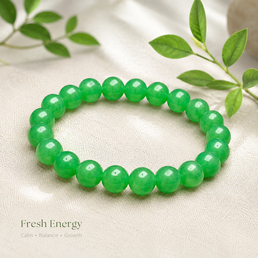 Green Luck Quartz Bracelet - 10mm