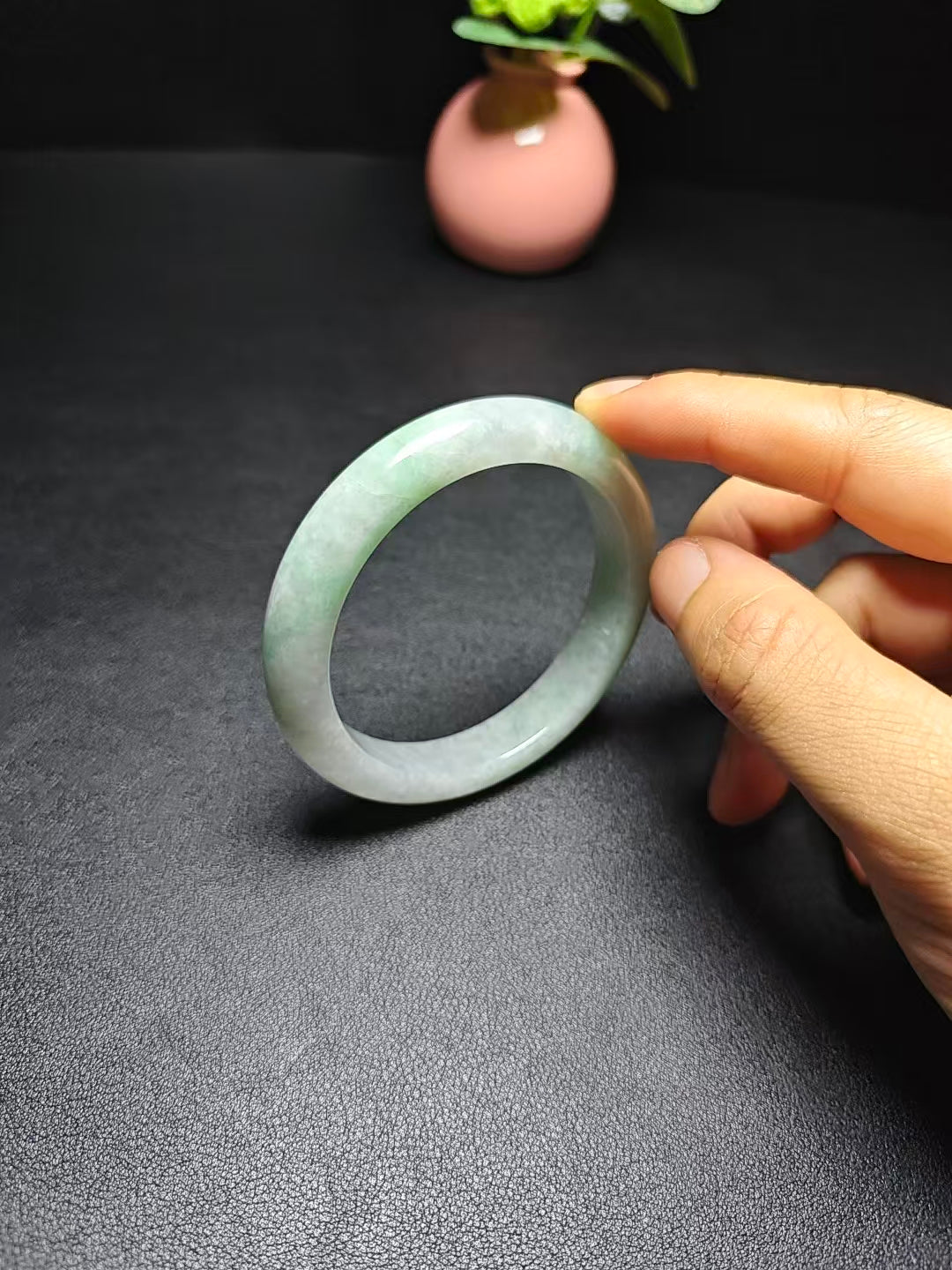 Natural Type A Burmese Jadeite Bangle | Floating Green | NGTC Certified | Direct from Sihui