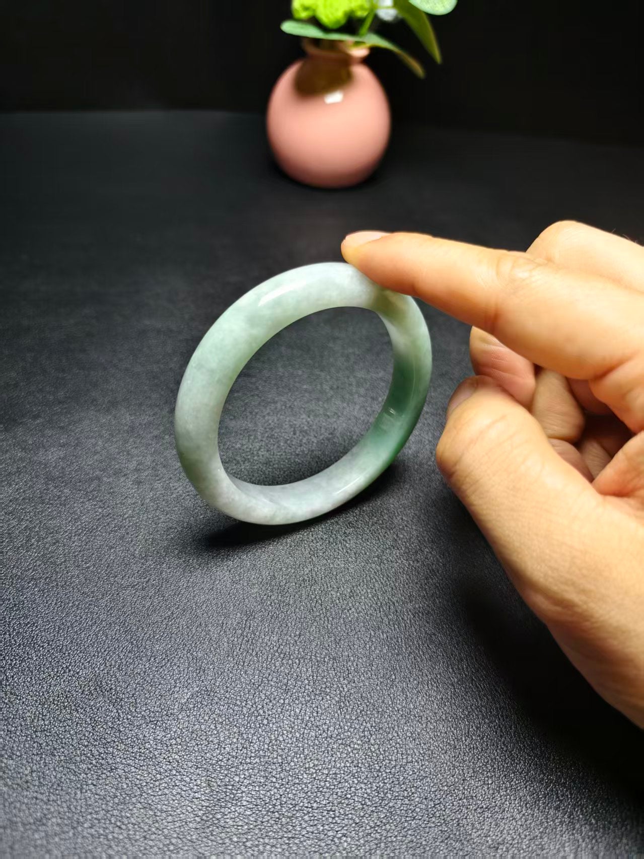 Natural Type A Burmese Jadeite Bangle | Floating Green | NGTC Certified | Direct from Sihui