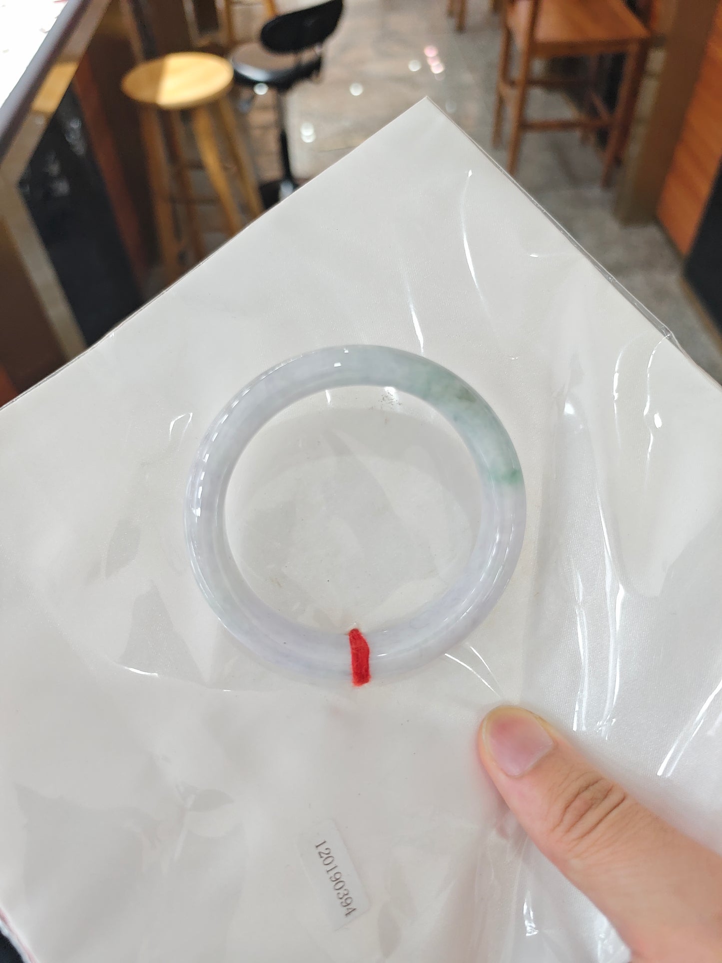Natural Type A Jadeite Bangle | Soft Lavender with a Touch of Green | Comfort Flat Cut 59.0mm | NGTC Certified | Direct from Sihui