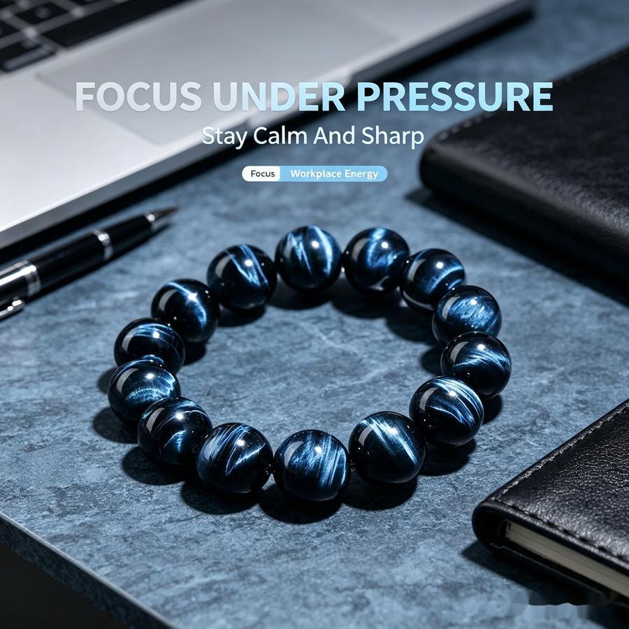 Blue Tiger Eye Bracelet - 12mm