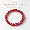Strawberry Quartz Bracelet - 10mm Sweet Love Energy