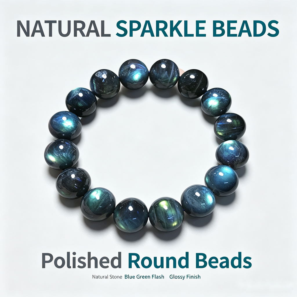 Grey Moonstone Bracelet - 12mm Inner Calm
