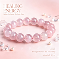 Soft Love Rose Quartz Bracelet — 12mm