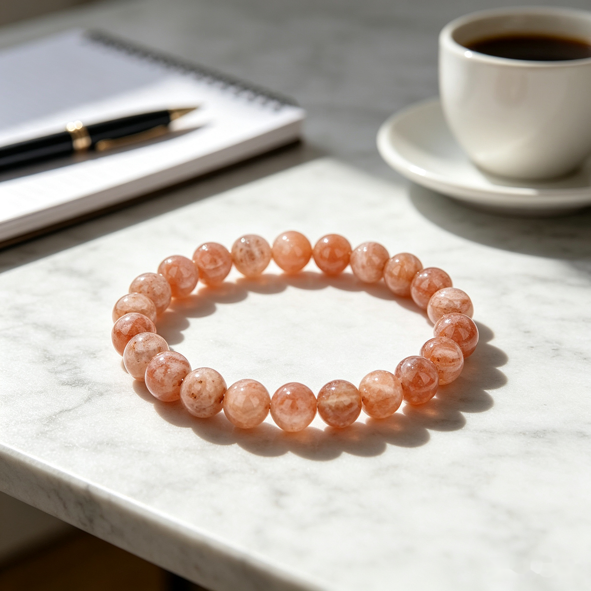 Sunstone Bracelet - 8mm