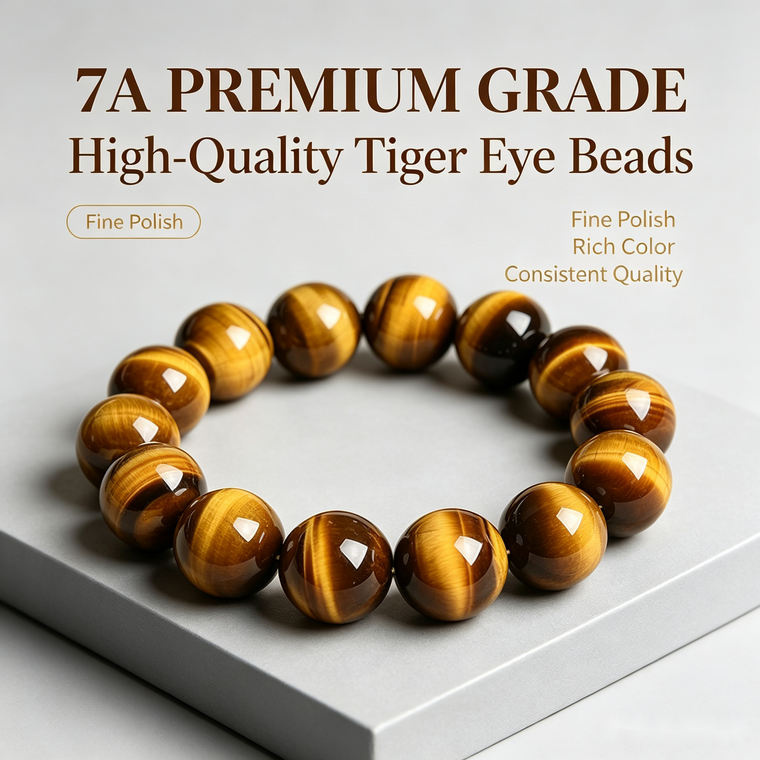 Yellow Tiger Eye Bracelet - 12mm