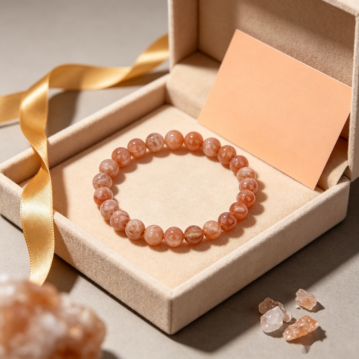 Sunstone Bracelet — Bright Confidence Energy — 8mm
