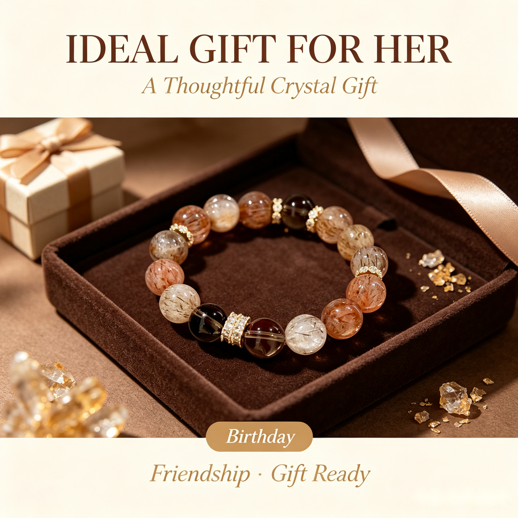 Super Seven Smoky Quartz Bracelet - 12mm Grounded Energy