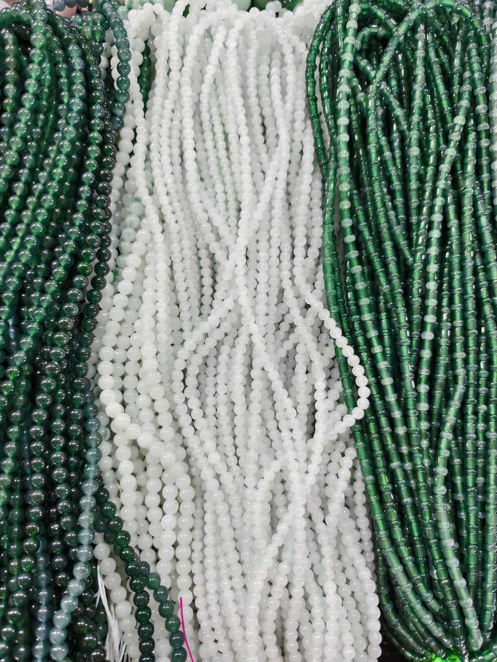 Jade Bead Necklace - approx. 8 mm bead size