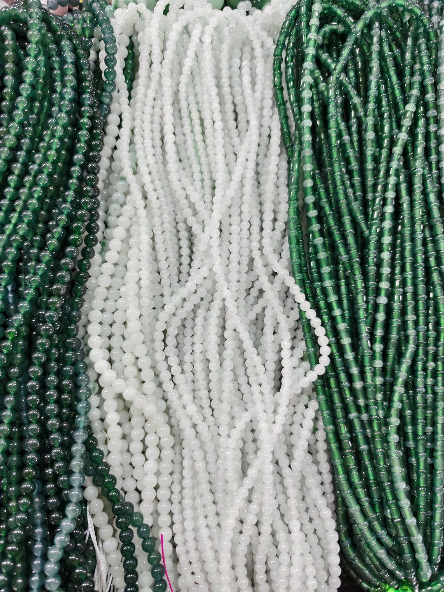 Jade Bead Necklace - approx. 8 mm bead size