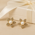 Floral Pearl Studs