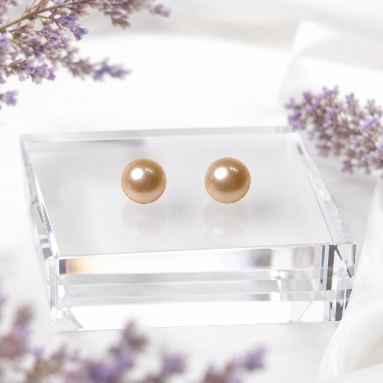 Champagne Freshwater Pearl Studs