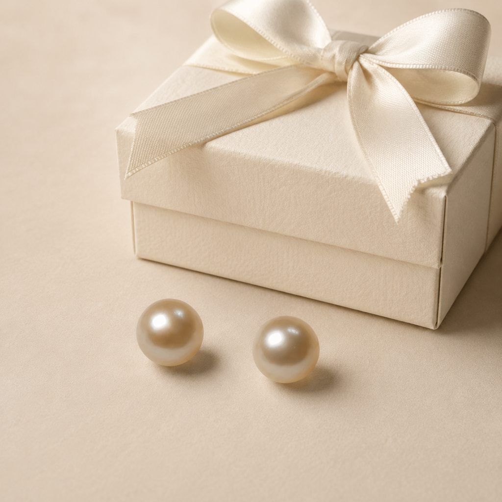 Champagne Freshwater Pearl Studs