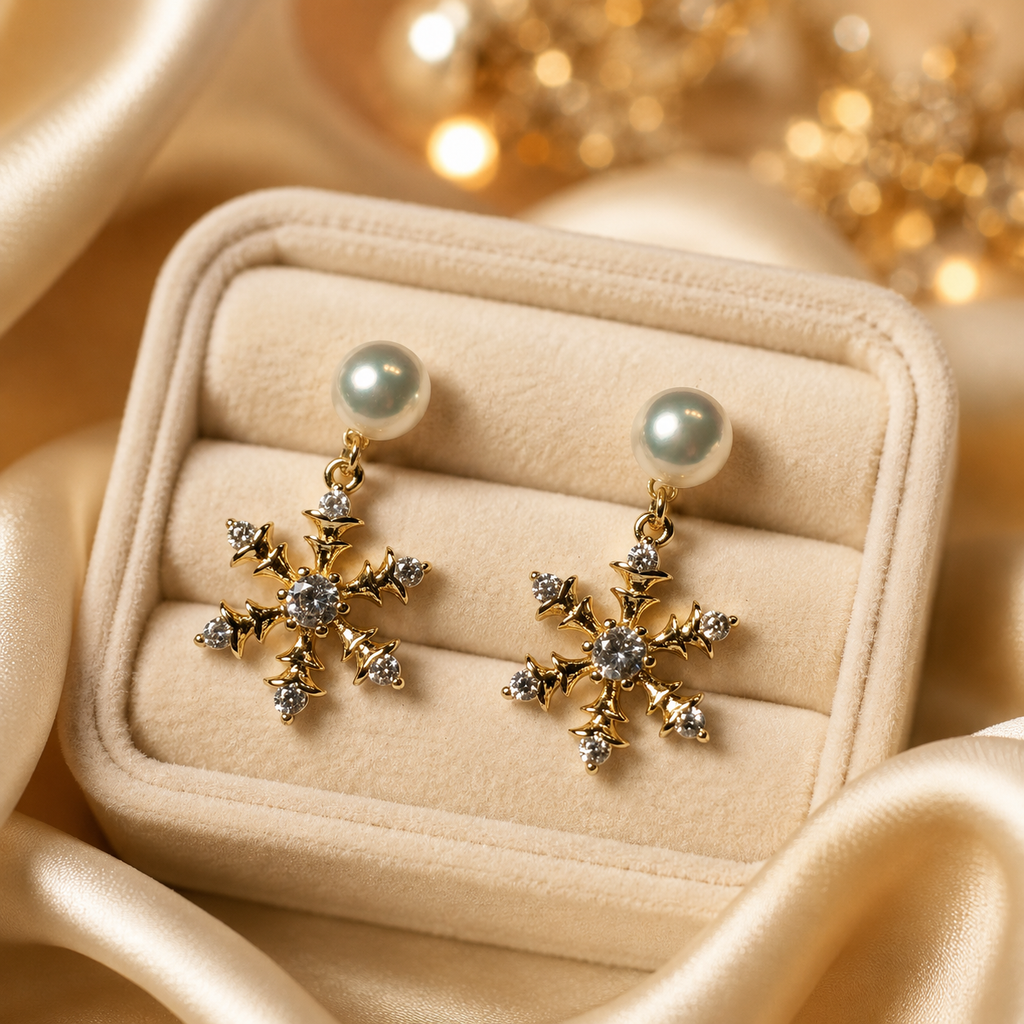 Snowflake Pearl Drops