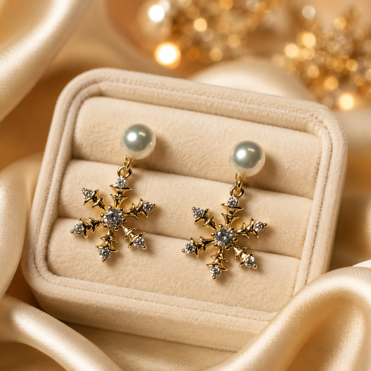 Snowflake Pearl Drops