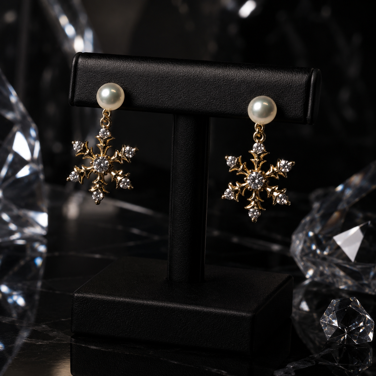Snowflake Pearl Drops