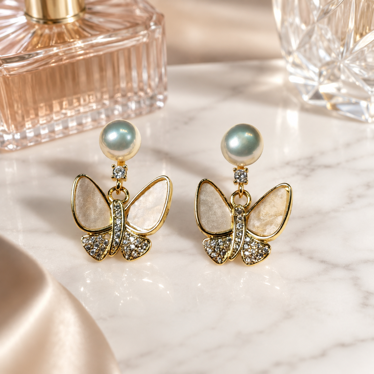 Mother-of-Pearl Butterfly Drops