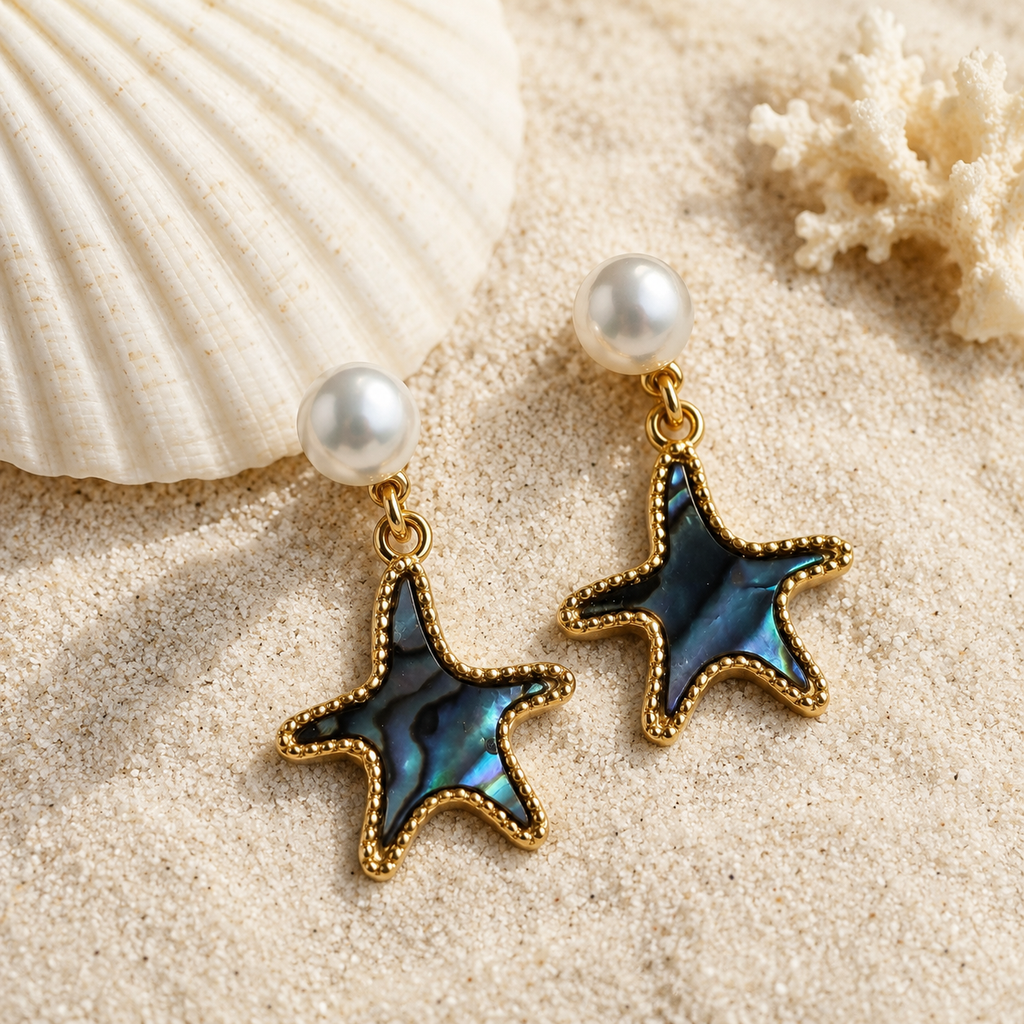 Abalone Starfish Pearl Drops