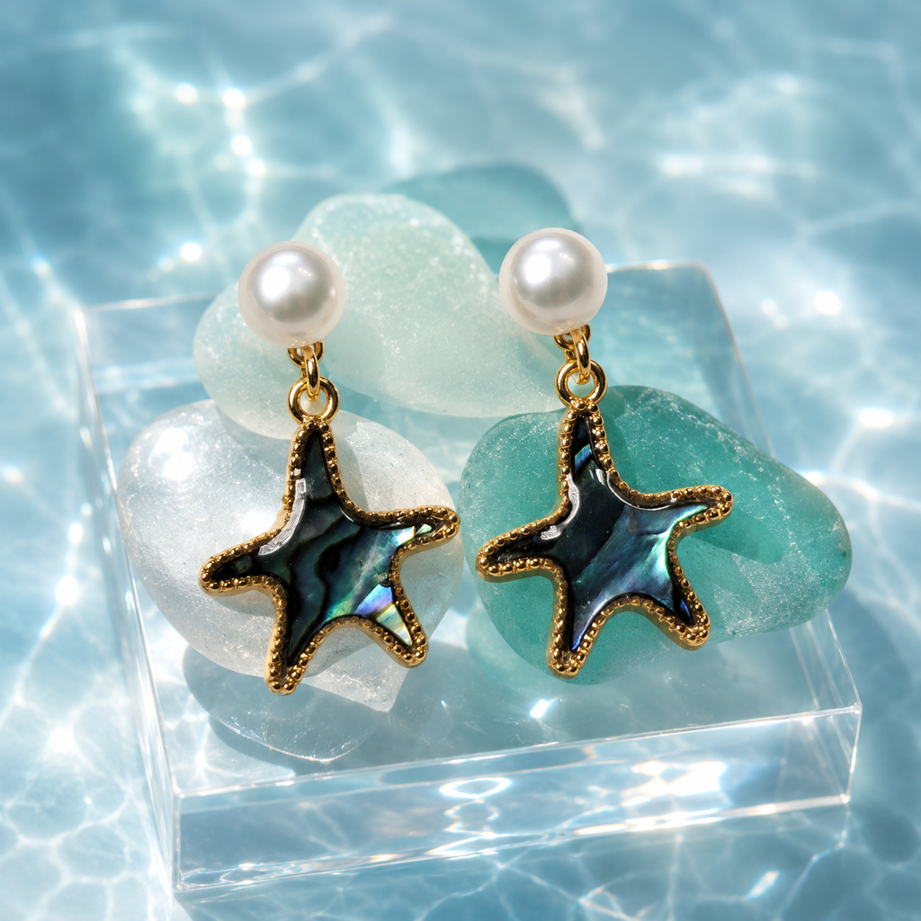 Abalone Starfish Pearl Drops