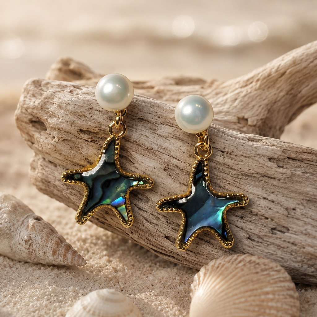 Abalone Starfish Pearl Drops