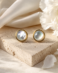 Mother-of-Pearl Round Studs