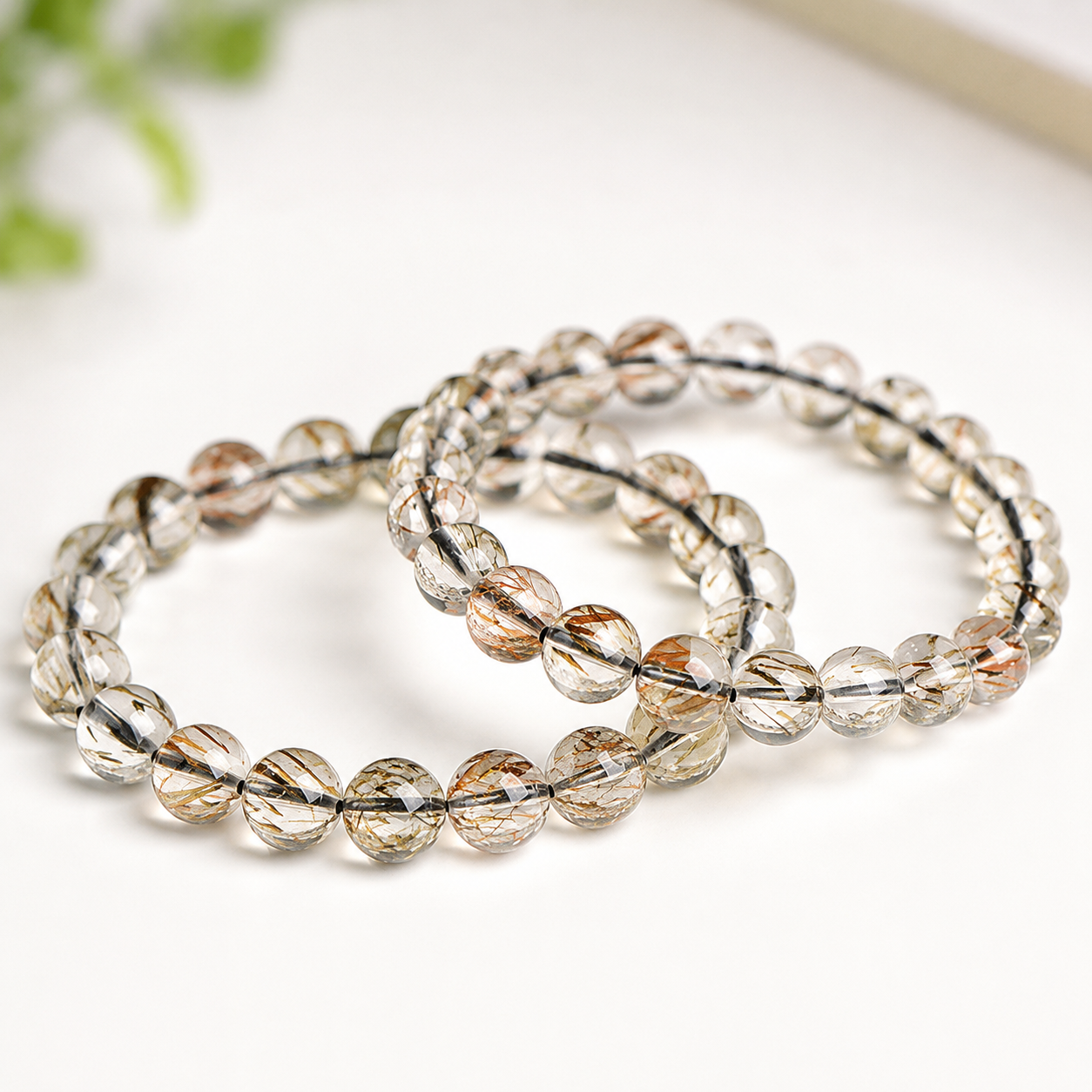 Black Gold Super Seven Bracelet — Dark Luxury Energy — 12mm