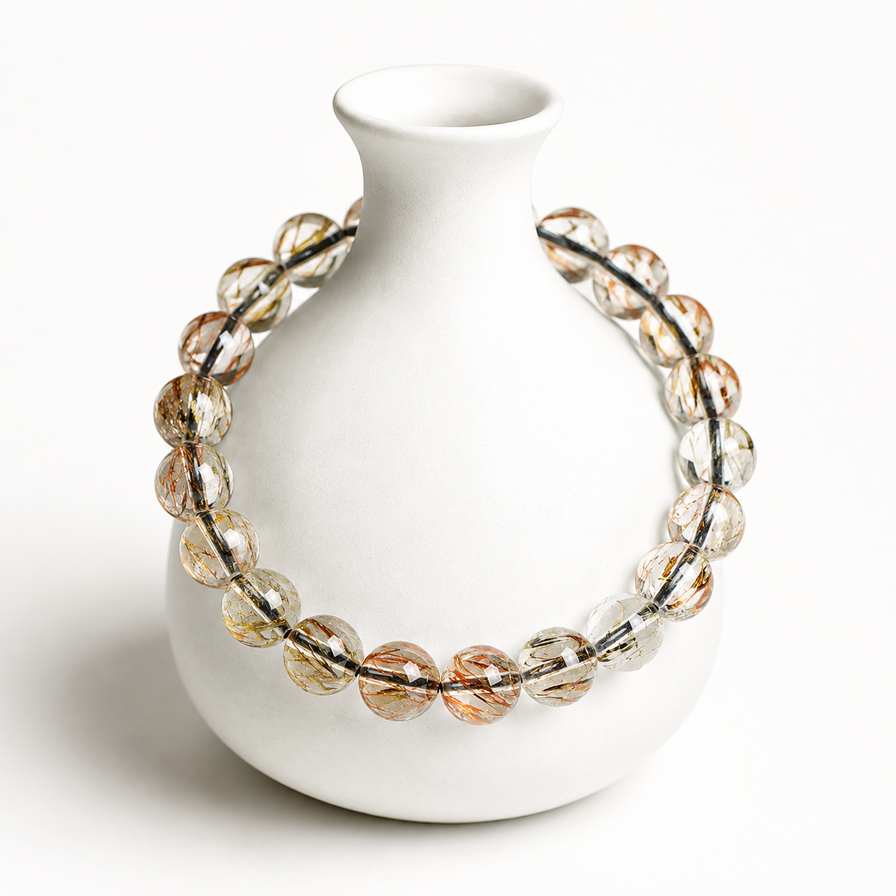 Black Gold Super Seven Bracelet — Dark Luxury Energy — 12mm