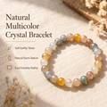 Pink Rutilated Quartz Bracelet - 8mm Love & Momentum