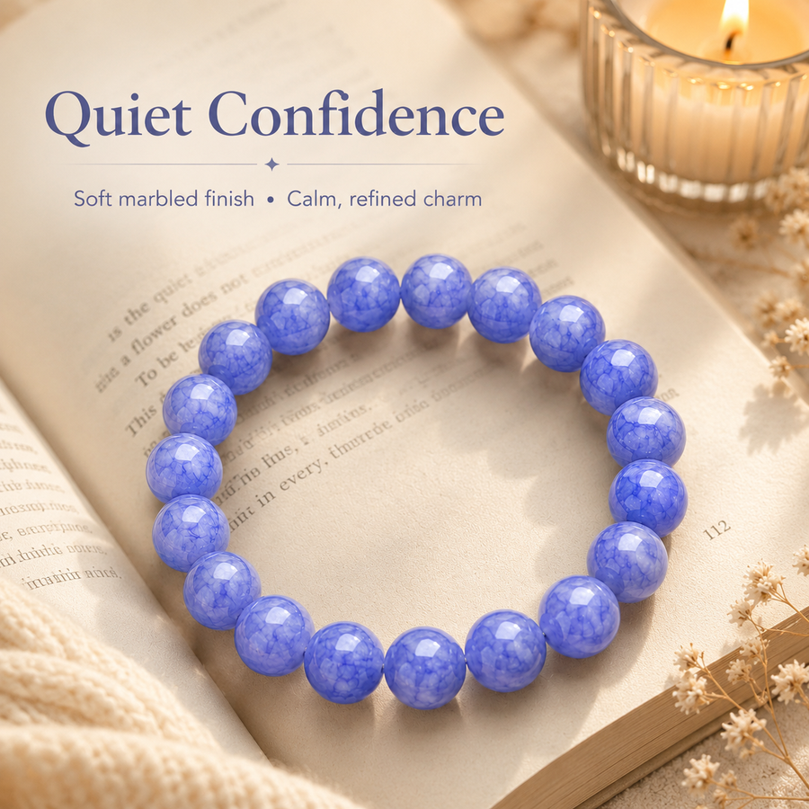 Lavender Blue Quartz Bracelet - 10mm