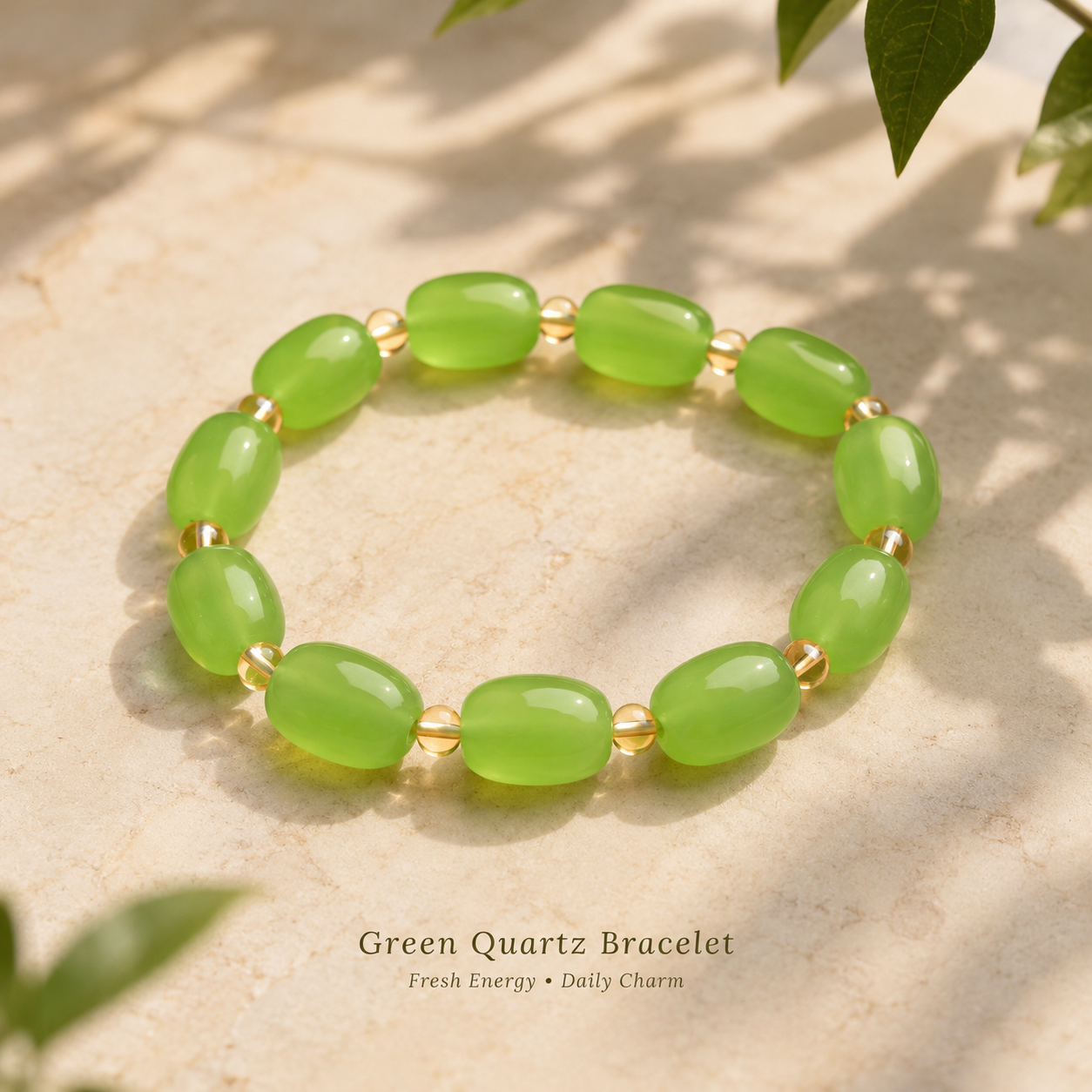 Green Heritage Crystal Bracelet - Calm Growth