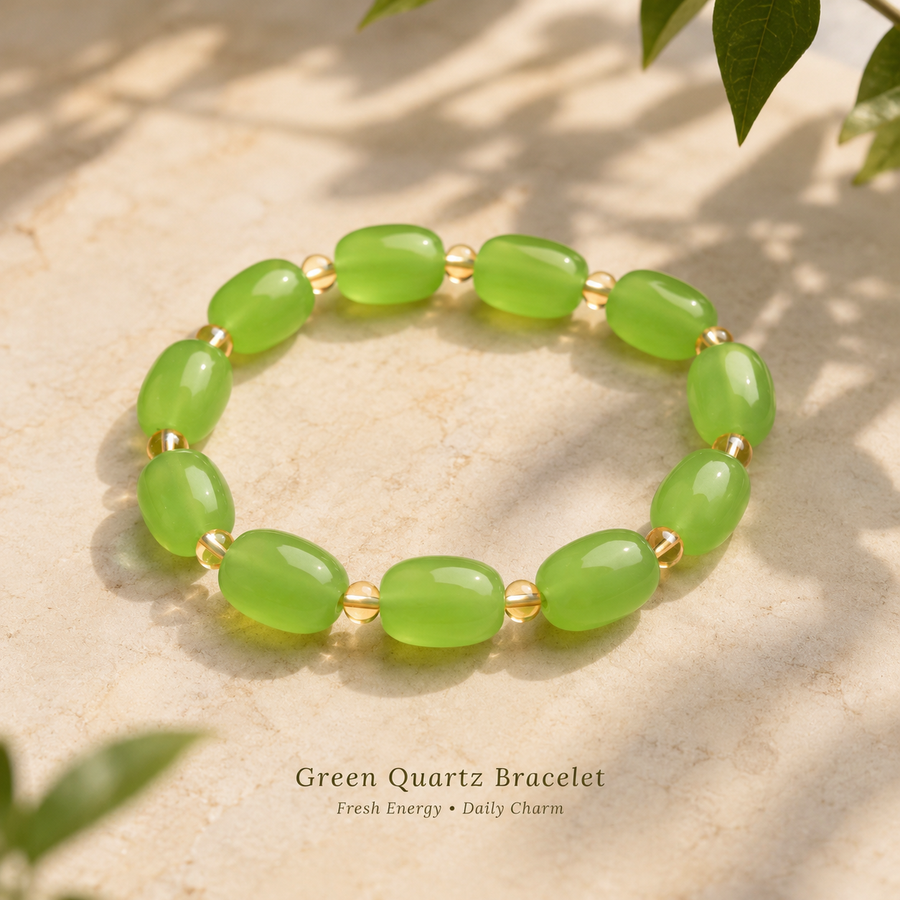Green Heritage-Style Crystal Bracelet