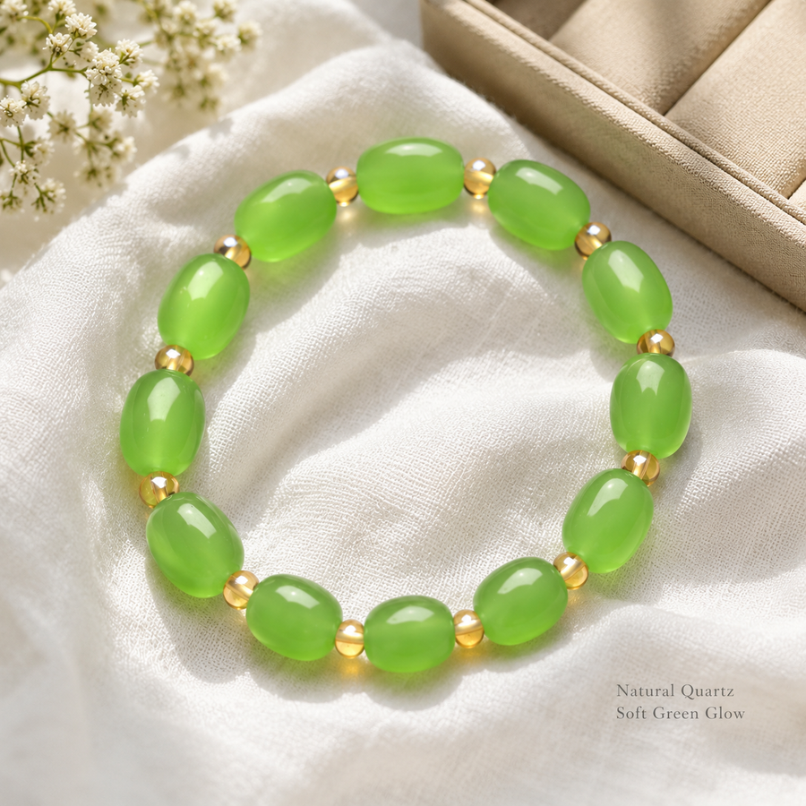 Green Heritage-Style Crystal Bracelet