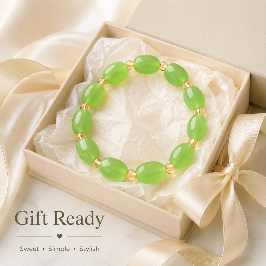 Green Heritage-Style Crystal Bracelet