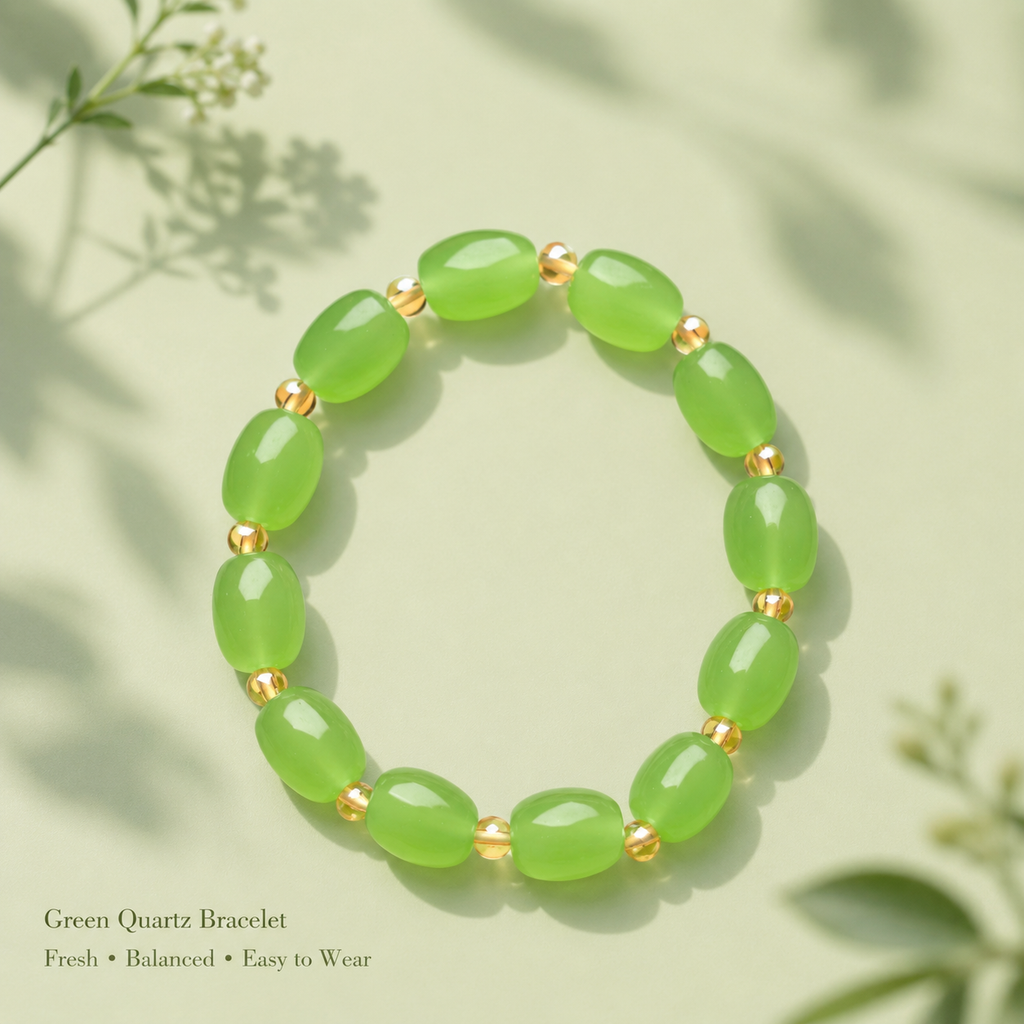 Green Heritage Crystal Bracelet - Calm Growth