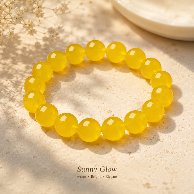 Tangerine Quartz Bracelet - 14mm