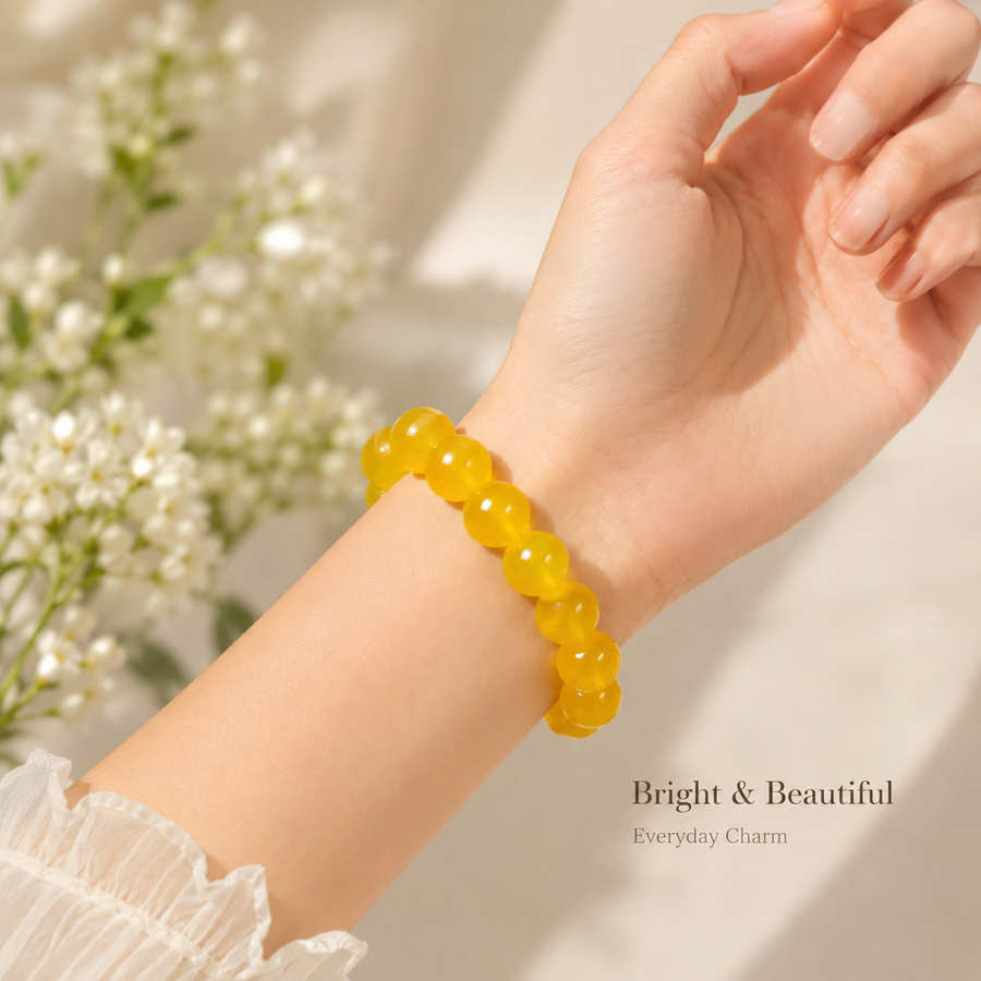 Tangerine Quartz Bracelet - 14mm
