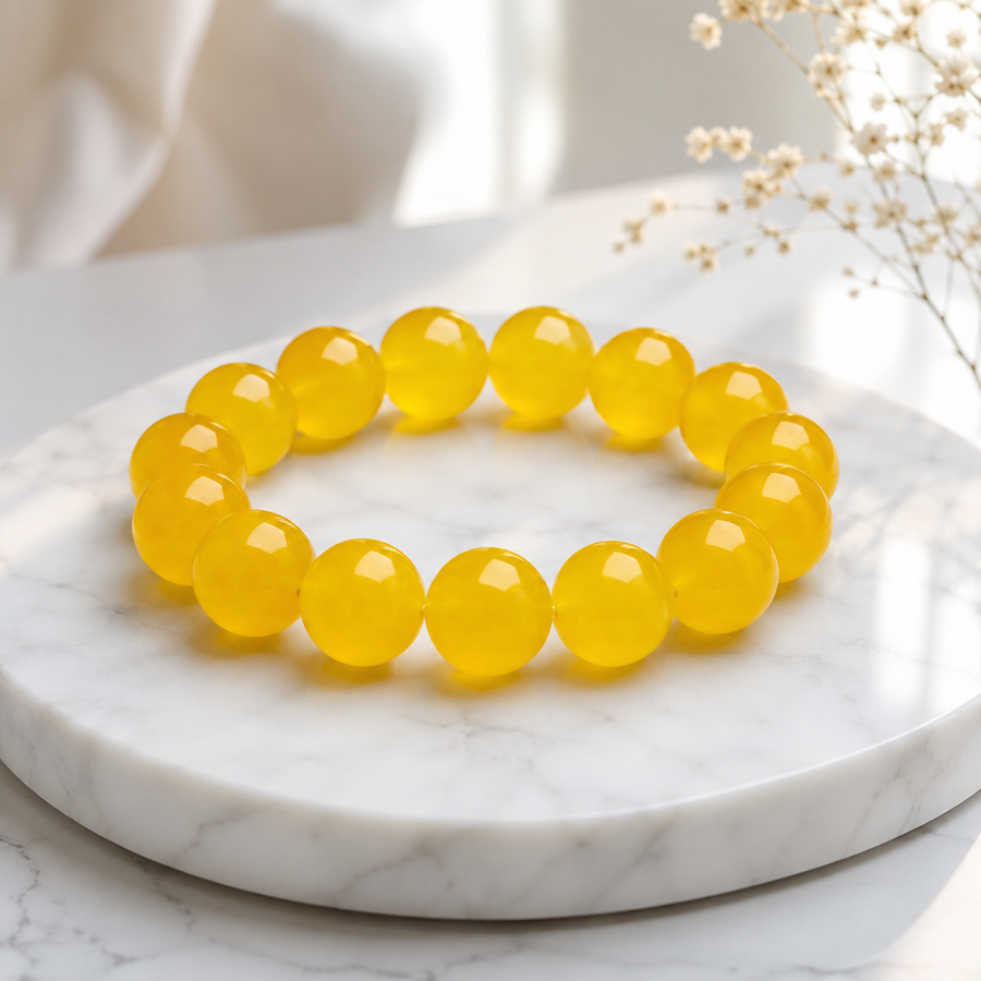 Tangerine Quartz Bracelet - 14mm