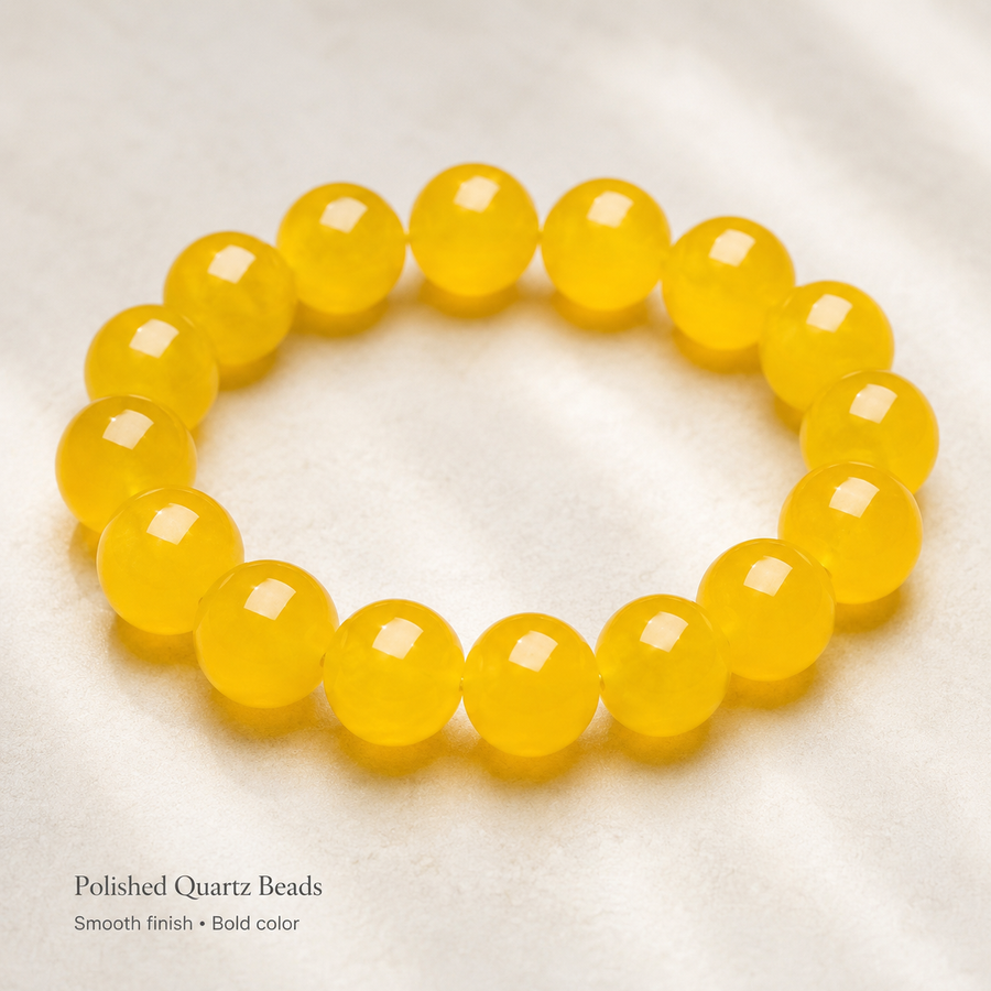 Tangerine Quartz Bracelet - 14mm