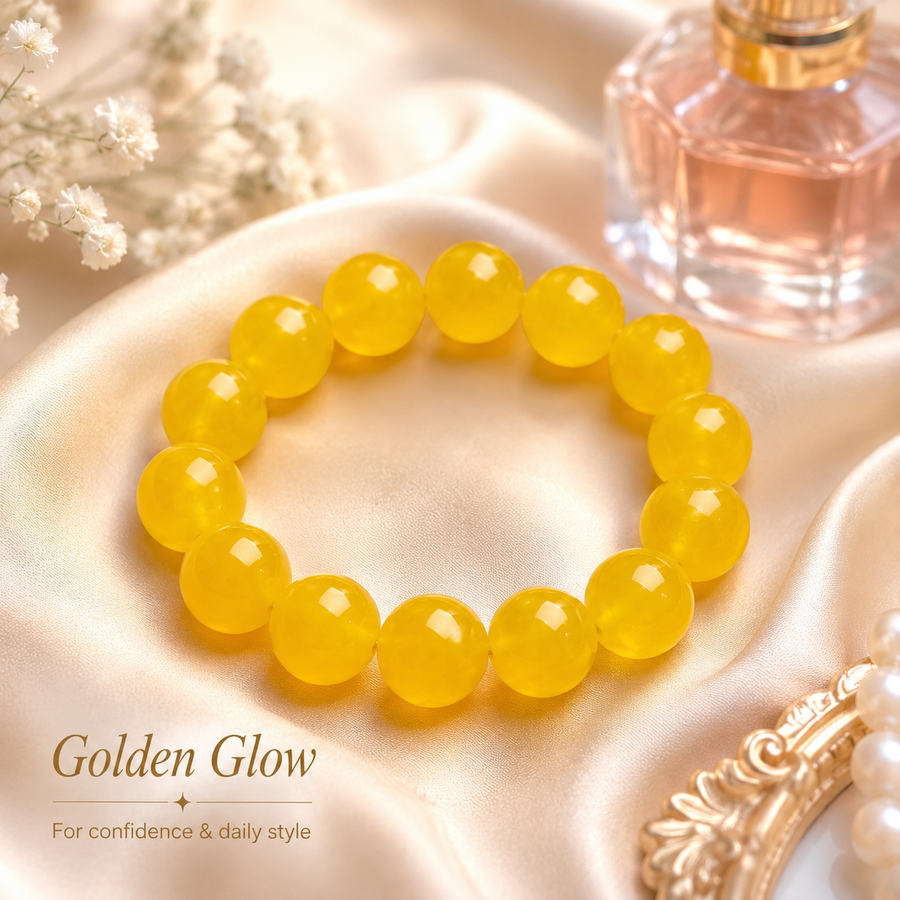 Tangerine Quartz Bracelet - 14mm