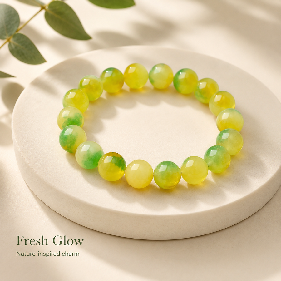 Green & Yellow Quartz Bracelet