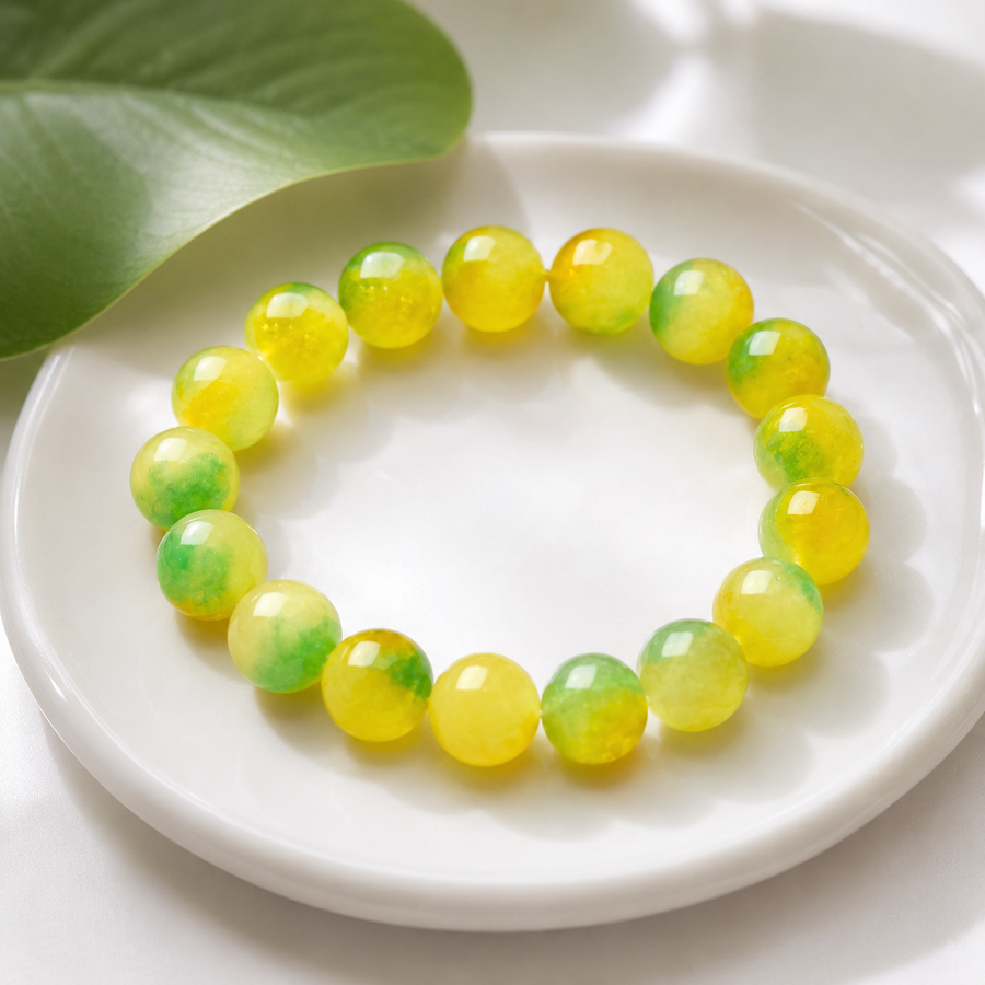 Green & Yellow Quartz Bracelet