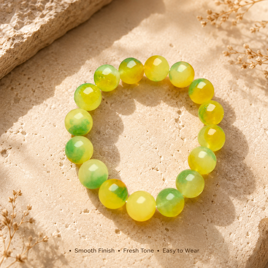 Green & Yellow Quartz Bracelet