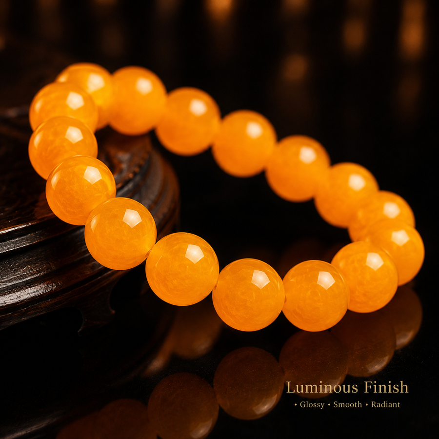 Orange Quartz Bracelet - 14mm