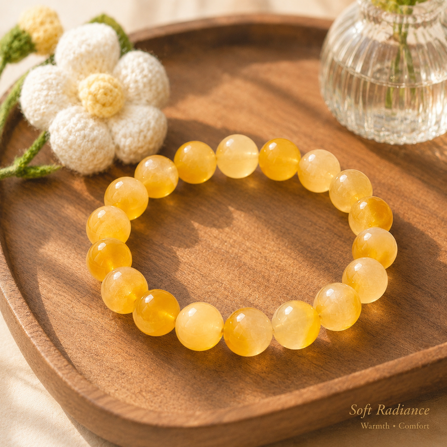 Mixed Quartz Beaded Bracelet - 14mm