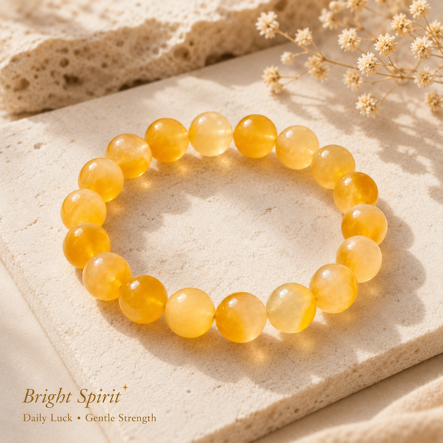 Mixed Quartz Beaded Bracelet - 14mm
