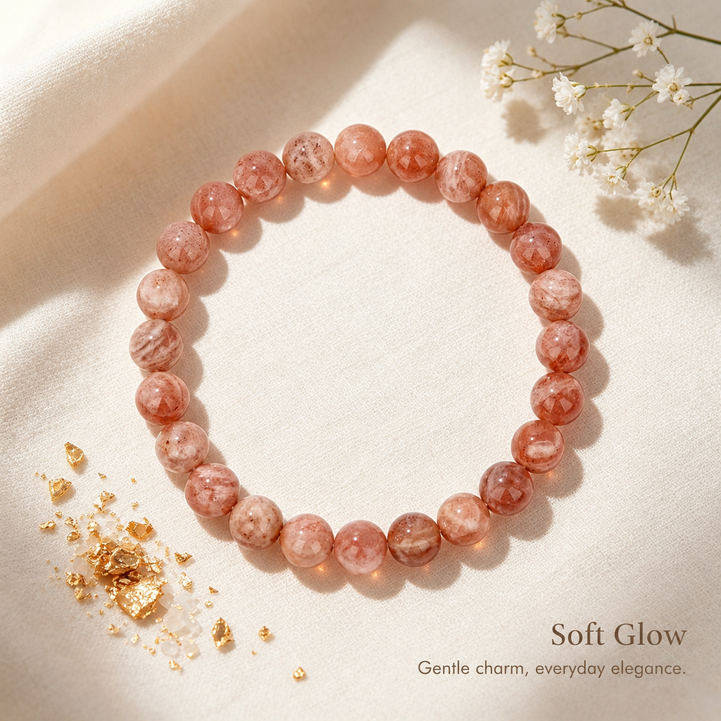 Sunstone Bracelet — Bright Confidence Energy — 8mm