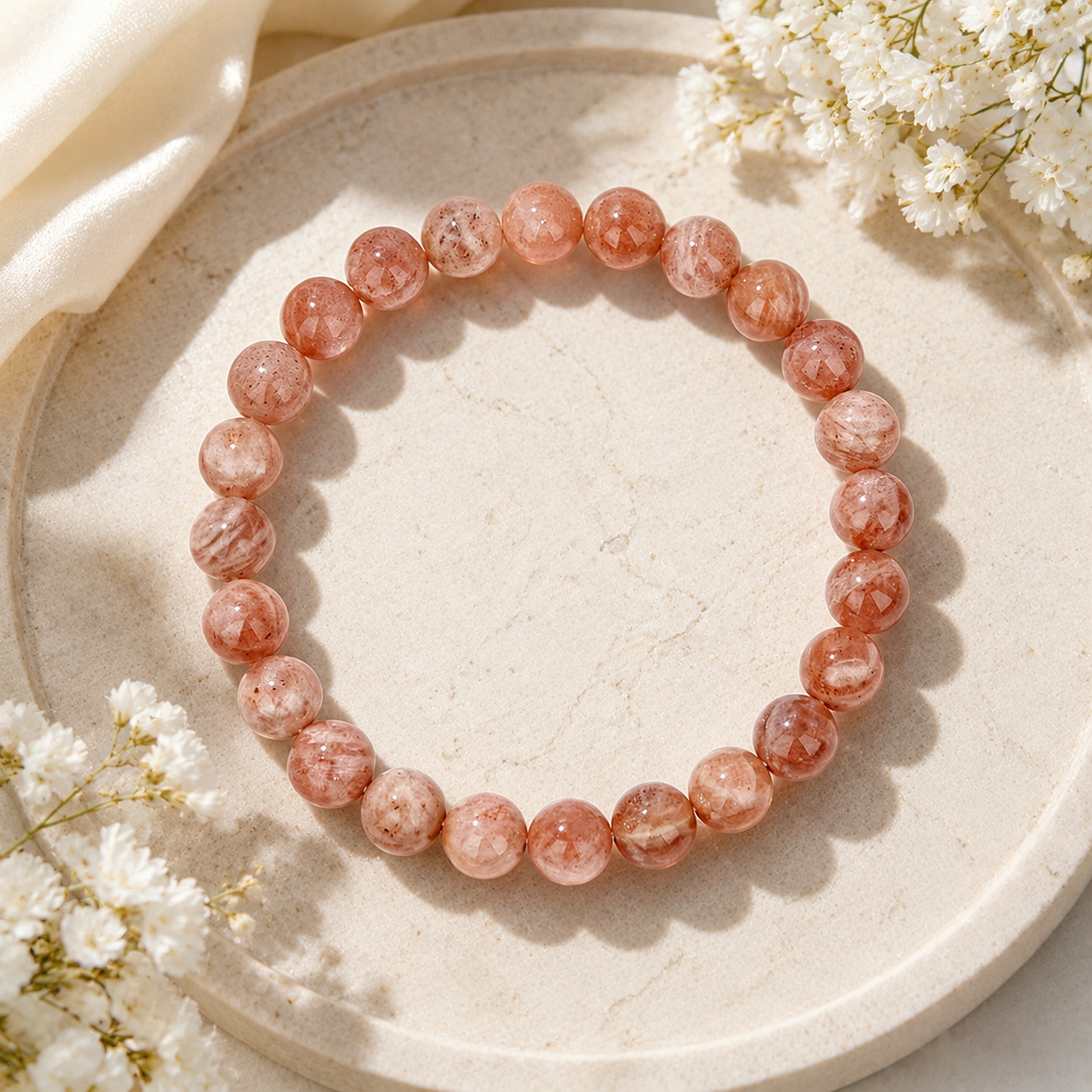 Sunstone Bracelet — Bright Confidence Energy — 8mm