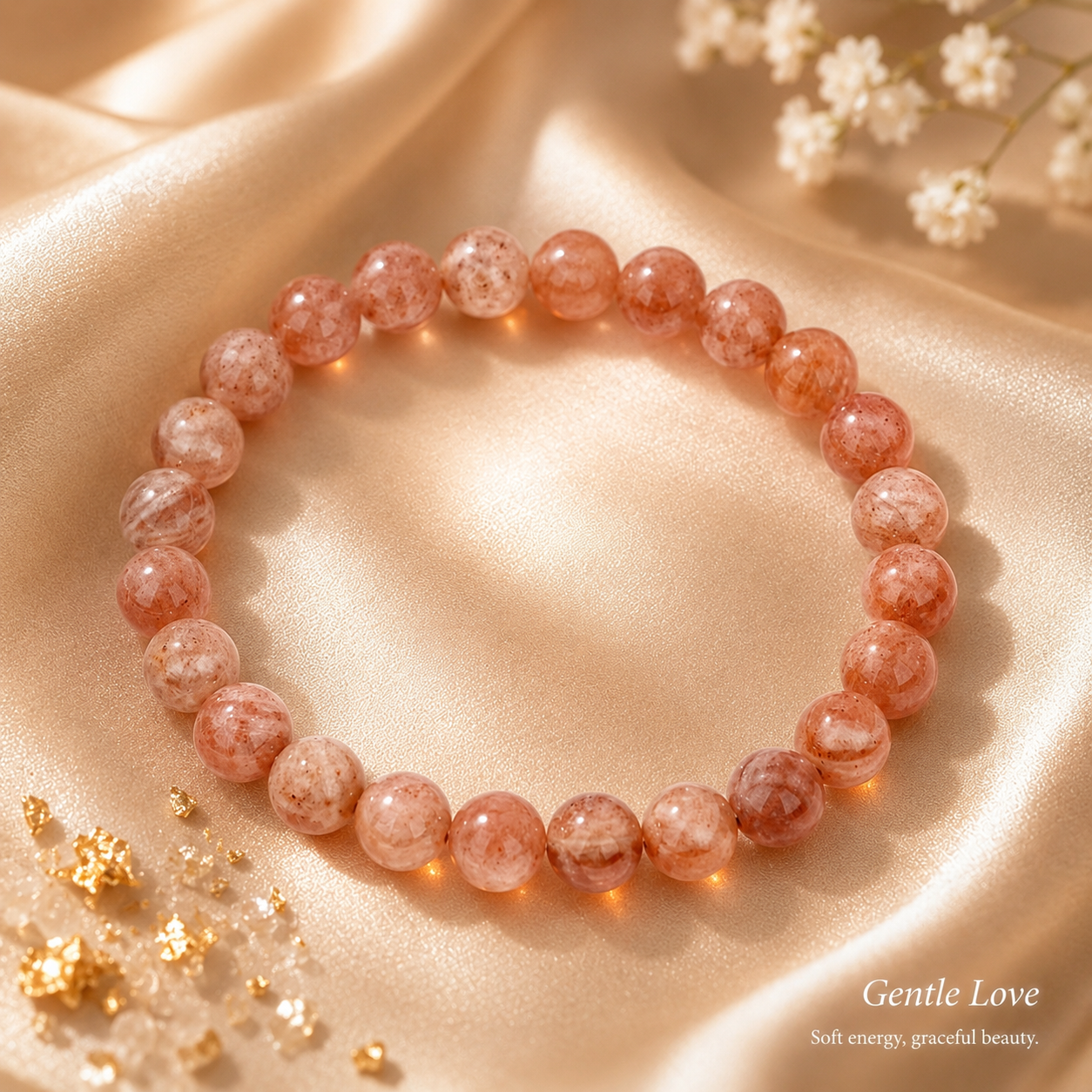 Sunstone Bracelet — Bright Confidence Energy — 8mm